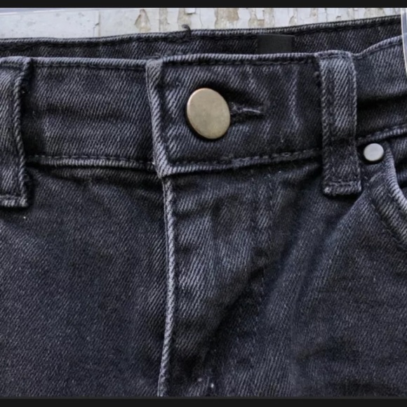 TOPSHOP BOUTIQUE DISTRESSED MOM JEANS PANTS BLACK - Picture 5 of 10